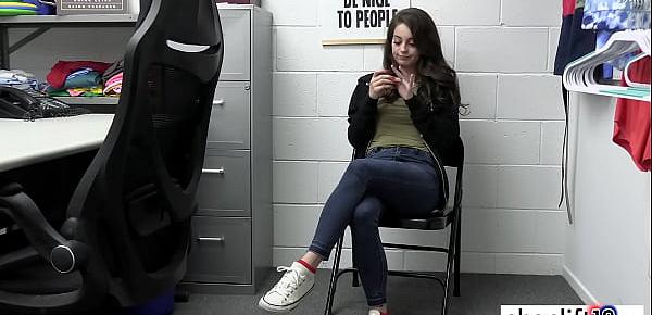  perverted teen maddy may got fucked in the office because she stole things